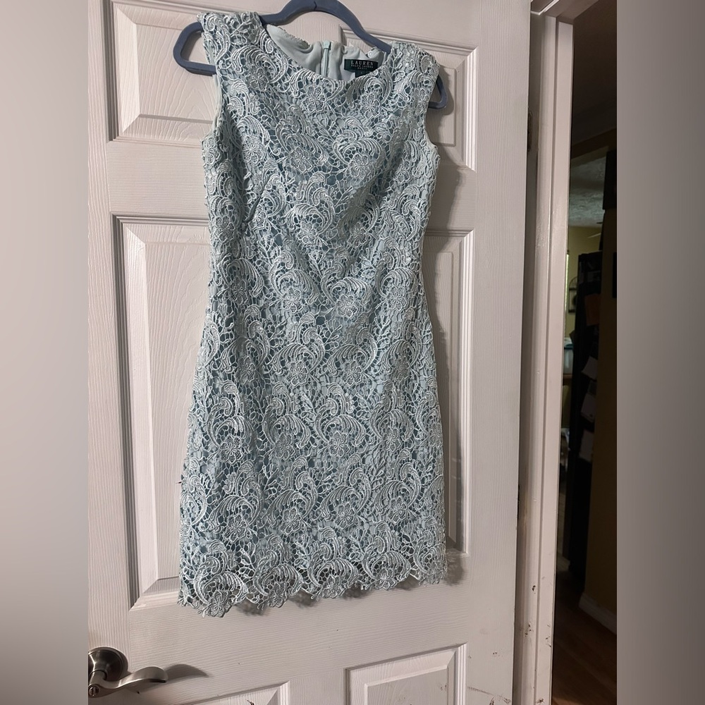 Ralph Lauren Light Blue Lace Dress